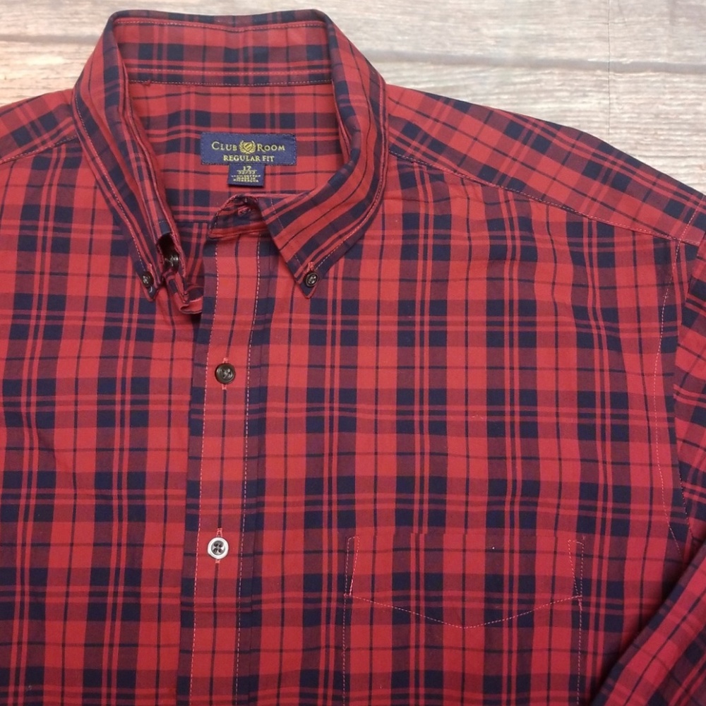 ✔ Club Room regular fit plaid shirt - Picture 4 of 6